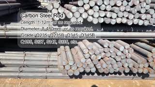 Large Stock of Carbon Steel Rods for Immediate Sale [upl. by Ibok722]