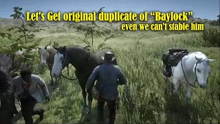 Red Dead Redemption 2 Lets Get original duplicate of Baylock even we cant stable [upl. by Keraj]