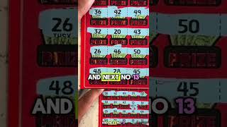 Lucky Number 13 Comes Through TWO Winning Numbers on One Scratch Off shortsscratchoffticket [upl. by Lenad57]