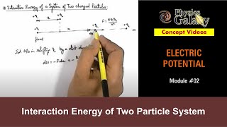 Class 12 Physics  Electric Potential  2 Interaction Energy of Two Particle System For JEE amp NEET [upl. by Sedruol398]