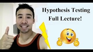 Stats Made Easy Hypothesis Testing Lecture for Newbies [upl. by Mendie]