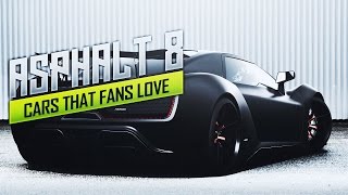 Cars That Asphalt 8 Fans Love [upl. by Adirf228]