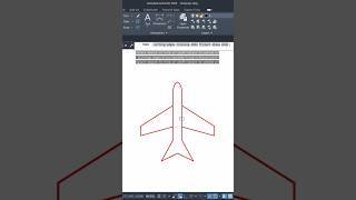 2D drawing of Aeroplane ✈️ Design with AutoCAD aeroplane design drafting [upl. by Channa]