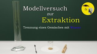 Extraktion  ein Modellversuch Die Trennung eines SandGemisches [upl. by Ellenuahs]