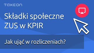 Składki ZUS społeczne  księgowanie w KPIR [upl. by Tara420]