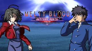 MELTY BLOOD Actress Again The Space hidden in the moon  Shiki Ryougi vs Shiki Tohno Extended [upl. by Enivid393]