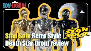 Stan Solo Retro Style Death Star Droids review  Star Wars  Toy Polloi [upl. by Chandless75]