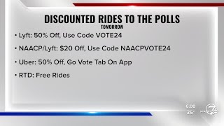 Lyft offering free and discounted rides to polls on Election Day [upl. by Artemahs934]