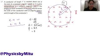 Motional EMF E  blv EMI Class 12 Physics Practice questions [upl. by Altman98]