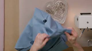 How to Hand Stitch a Collar  Sew with Sally [upl. by Enyrhtac404]