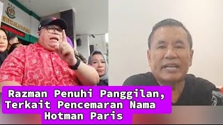 Razman Penuhi Panggilan Ke Bareskrim Polri Terkait Pencemaran Nama Baik Hotman Paris [upl. by Eeresed]