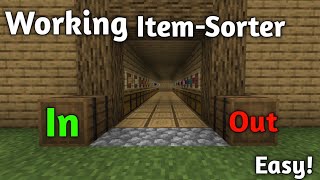 Minecraft Sorting System Easy [upl. by Llerrem]