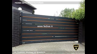 Iron Gate Design Safety Grill Gate Design For Main Door Wood Gate Color Design [upl. by Adnilemre]