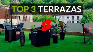 TOP 3  Terrazas para inspirarte 😍 🏢 ¿Cuál prefieres decoración [upl. by Torrance]