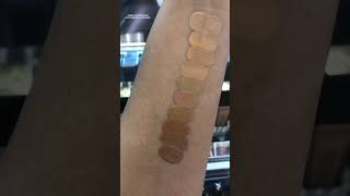 LANCÔME  Teint Idole Ultra 24H Long Lasting Foundation  Caramel Swatches is now Autumn Swatches [upl. by Zeta]