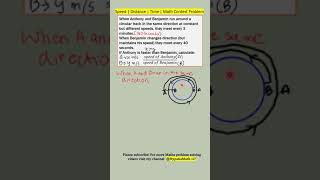 Speed  Distance  Time  Math Contest problem maths math mathematics [upl. by Eliath]