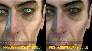 HalfLife 2 anniversary update visual changes comparison [upl. by Llevrac303]