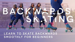 How to roller skate backwards for beginners  Learn to skate backwards smoothly [upl. by Ambrosi534]