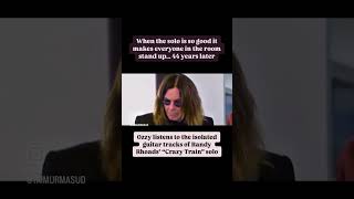 Ozzy reacting to Randy Rhoads guitar track ozzyosbourne ozzyosbourne randyRhoads [upl. by Einaled]