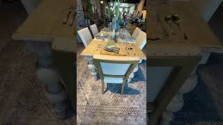 RUSTIC FORMAL DINING ROOM TABLE  INTERIOR DESIGN [upl. by Subir552]