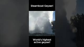 Steamboat Geyser The Worlds Highest Active Geyser [upl. by Ecnarolf]