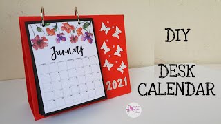 DIY Desk Calendar  How to make Desk Calendar  DIY Calendar  Handmade Calendar  Cute Calendar [upl. by Boorer]