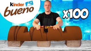 Kinder Bueno Gigante  Cómo hacer el Kinder Bueno de bricolaje más grande del mundo por VANZAI [upl. by Daune295]