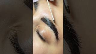 Eyebrows Tinting Tutorial 🖤 browtint eyebrowtint browshaping beautyhack [upl. by Adniles]