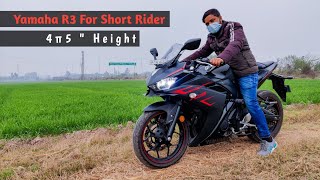 Yamaha R3 For short Rider  1st vlog of 2022 in India [upl. by Oigile]