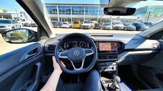 New Volkswagen TCross 2022 Test Drive POV  4K [upl. by Waxler]