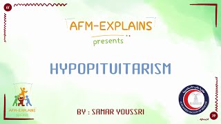 Hypopituitarism Samar Youssri [upl. by Cailean249]