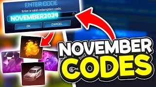 NEW NOVEMBER 2024 Redeem Codes In Rocket League [upl. by Coe741]