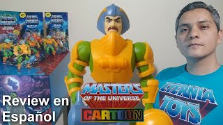 Man at Arms Masters of the universe CARTOON Review en español Eternia Toys [upl. by Edrahc780]