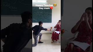 Student proposed favorite madam 😍 Teachers day teachersday propose explosion collegelife [upl. by Crabb279]