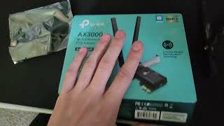 TP Link WiFi 6 PCIe WiFi Card for Desktop PC AX3000 Review [upl. by Nomelihp450]