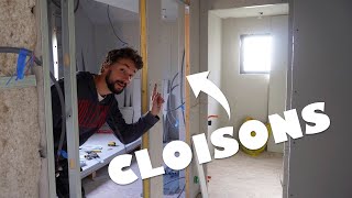 ON CONSTRUIT TOUTES LES CLOISONS DE LA MAISON 🏡  EP192 [upl. by Toscano]