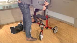 Déambulateur 4 roues Compact Twist  Faciliter la mobilité des personnes à mobilité réduite [upl. by Sanyu889]