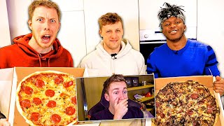 REACTING TO PIZZA COOK OFF vs KSI [upl. by Phyl]