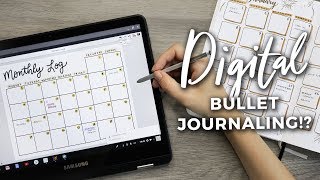 DIGITAL Bullet Journal Setup PLAN WITH ME DIGITALLY [upl. by Eglanteen497]