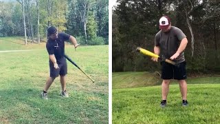 Baseball Fan Performs Mesmerising Tricks With Bat [upl. by Anileva]