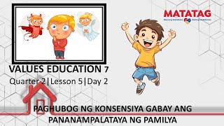 Values Education 7 Quarter 2 Lesson 5 Day 2 PAGHUBOG NG KONSENSIYA [upl. by Nnagem]