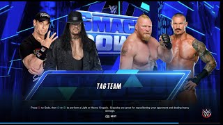 FULL MATCH  John Cena amp Under Taker vs Brock Lesner amp Randy Orton Tag Team Match beatthefungaming [upl. by Adnahsal]