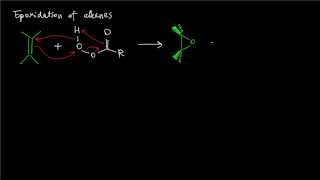 A05 Epoxidation of alkenes reaction mechanism [upl. by Enyawal]