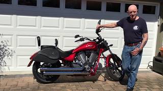 2016 Victory Vegas Motorcycle Saddlebags Review  vikingbagscom [upl. by Portie922]