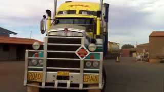 KW 904 Toll Roadtrain leaving Port Hedland [upl. by Ybbed27]