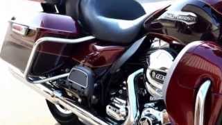 Electra Glide Ultra Classic mysterious red sunglo blackened cayenne 2014 Harley Davidson FLHTCU [upl. by Noakes]