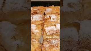 ȘTRUDEL CU MERE🍎strudel sweet homemaderecipe appledesert romania [upl. by Wylma]