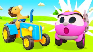 Leo the Truck amp Lea the Truck full episodes  Kids cartoons in English  Cars for kids [upl. by Tewell541]