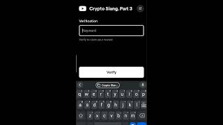 Crypto Slang Part 3 Blum Code  Blum Youtube Video Code muhammadsafdar7108 [upl. by Pate595]