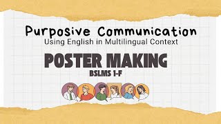 POSTER MAKING  Intercultural Communication BSLMS 1F Students [upl. by Marzi]